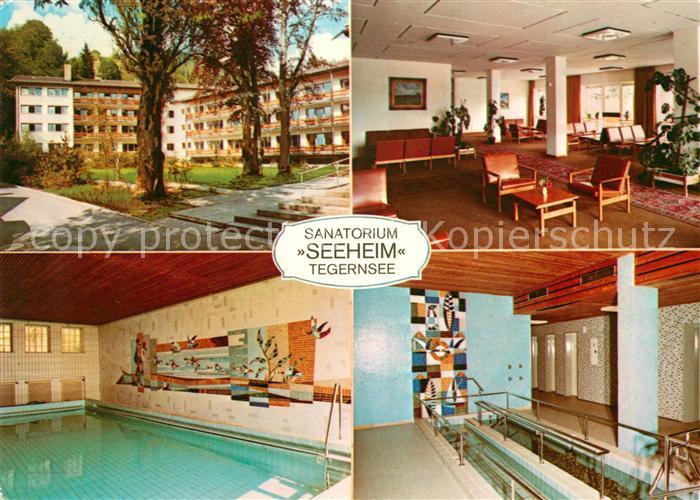 Tegernsee Sanatorium Seeheim Foyer Hallenbad Wassertreten