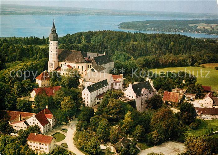Andechs Kloster Andechs am Ammersee Fliegeraufnahme