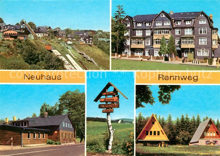 Neuhaus Rennweg Schanze im Gruendle FDGB Erholungsheim Ernst Thaelmann Rennsteig