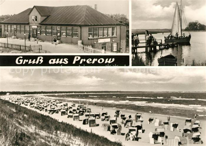 Prerow Ostseebad Strandpromenade Segelboot