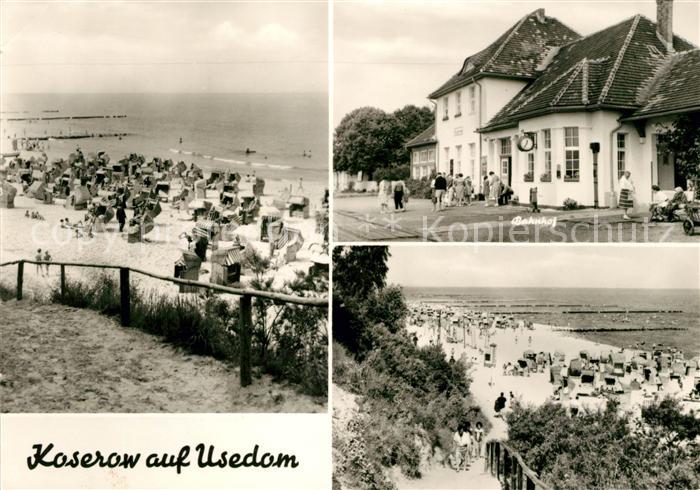 Koserow Ostseebad Usedom Bahnhof Strandpromenade
