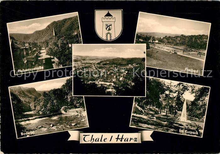 Thale Harz Hubertusstrasse Bodetal Kurpark Freibad