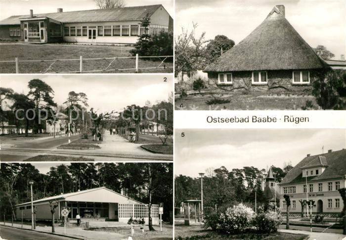 Baabe Ostseebad Ruegen HO Gaststaette Am See Strandpromenade Kaufhalle Fischerha