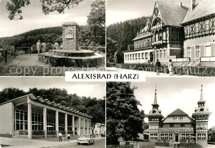 Alexisbad Harz Friedensdenkmal Hotel Linde Cafe Exquisit Gaststaette Goldene Ros