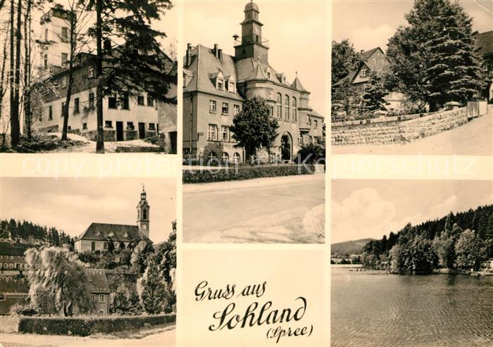 Sohland Spree Rathaus Kirche Panorama