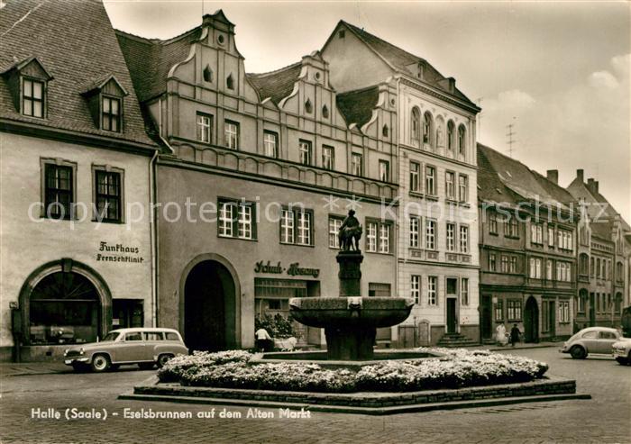 Halle Saale Eselsbrunnen alter Markt
