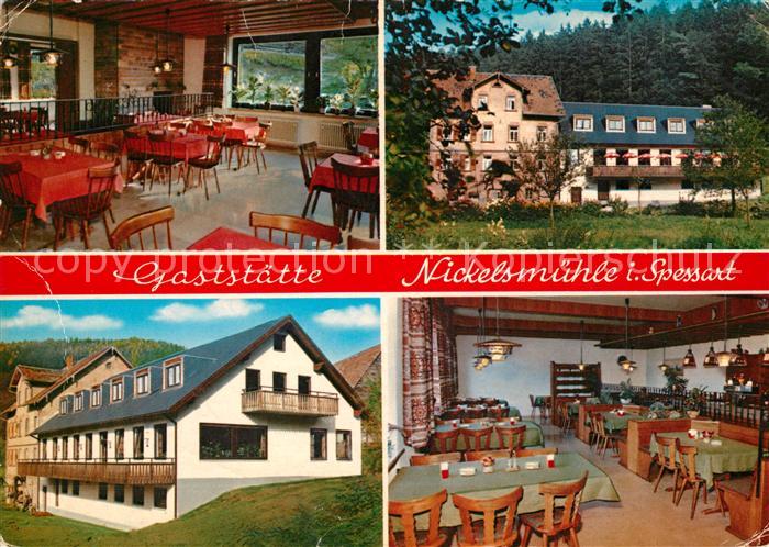 Schollbrunn Spessart Gaststaette Nickelsmuehle