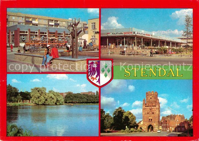 Stendal Neubaugebiet Stadtsee Am Cafe Babett HO Kaufhalle Stadtsee