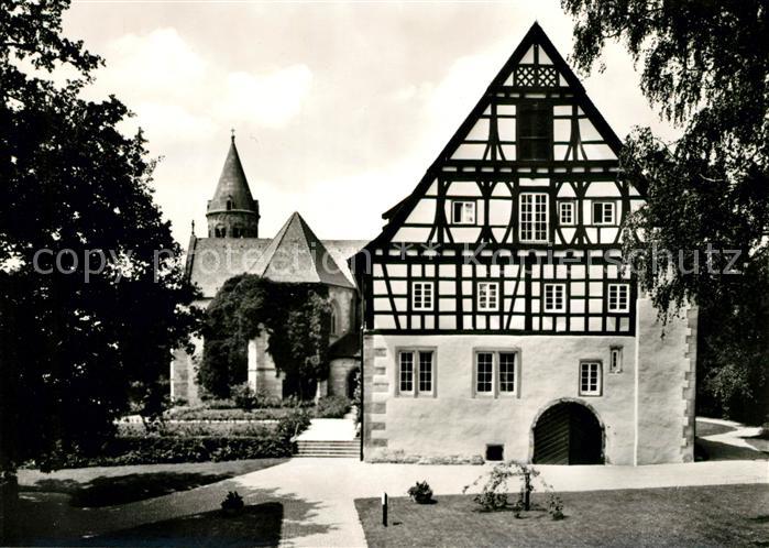 Lorch Wuerttemberg Romaisches Kloster Fachwerk