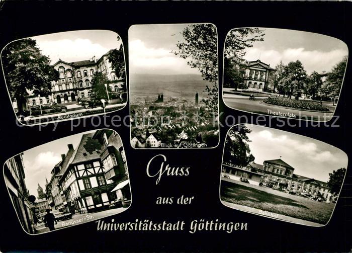 Goettingen Niedersachsen Auditorium Theaterplatz Barfuesser Strasse Bahnhof
