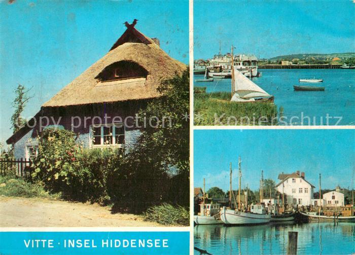 Insel Hiddensee Vitte Blaue Scheune Hafenmotive