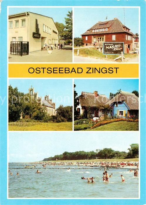 Zingst Ostseebad FDGB Urlauberrestaurant Nordlicht Kurhaus Peter Paul Kirche