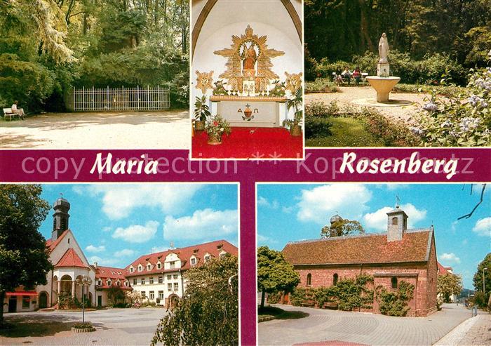 Waldfischbach-Burgalben Maria Rosenberg Lourdesgrotte Gnadenbild Marienbrunnen