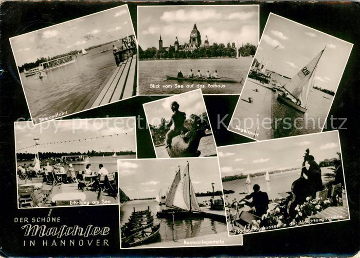 HANNOVER  CITY Maschsee Seerundfahrt Segelsport