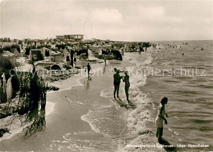 Cuxhaven Nordseebad Doeser Strandleben