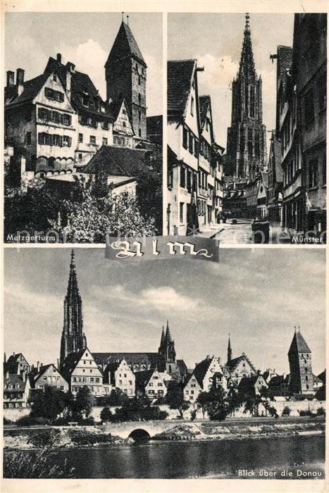 Ulm Donau Metzgerturm Muenster