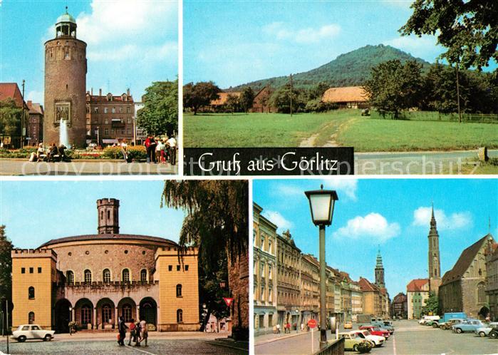 Goerlitz Sachsen Marienplatz Landeskrone Kaisertrutz Leninplatz