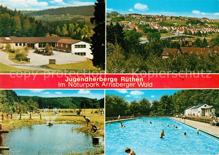 Ruethen Moehne Jugendherberge Naturpark Arnsberger Wald