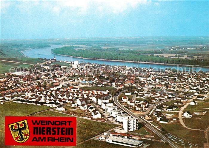 Nierstein Rhein Fliegeraufnahme