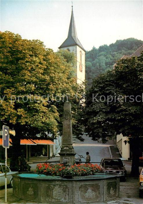 Sulz Neckar Brunnen Denkmal Kirche