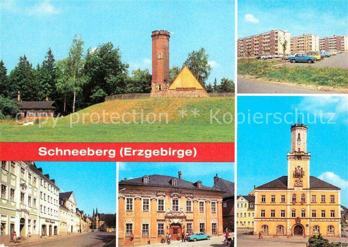 Schneeberg Erzgebirge Kellberg Ernst Schneller Platz Museum Rathaus