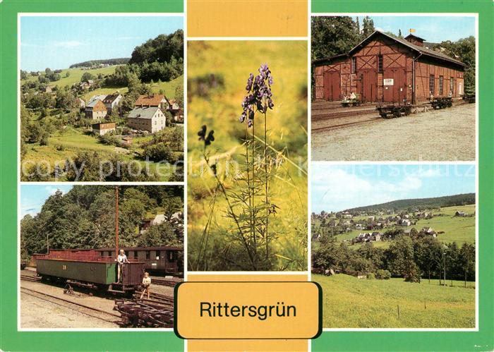 Rittersgruen Blauer Eisenhut Museum Oberrittersgruen Schmalspurbahnhof