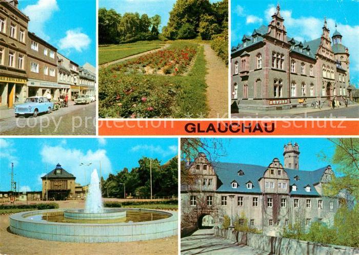 Glauchau Rosarium Postamt Schloss