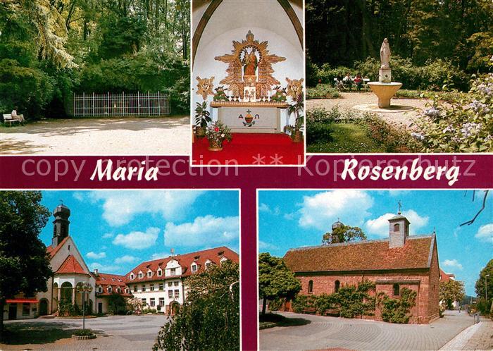 Waldfischbach-Burgalben Maria Rosenberg Lourdesgrotte Gnadenbild Marienbrunnen K