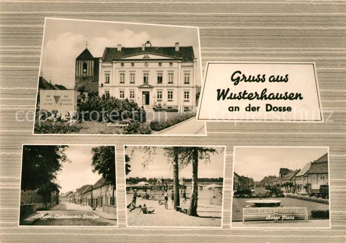 Wusterhausen Dosse Rathaus Karl Liebknecht Strasse Roter Platz