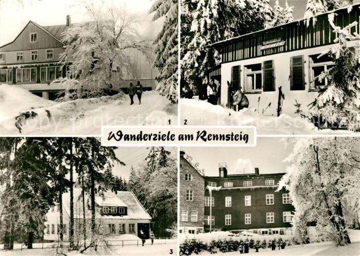 Rennsteig Frauenwald Fraubachmuehle Neustadt Waldbaude Schmiedefeld