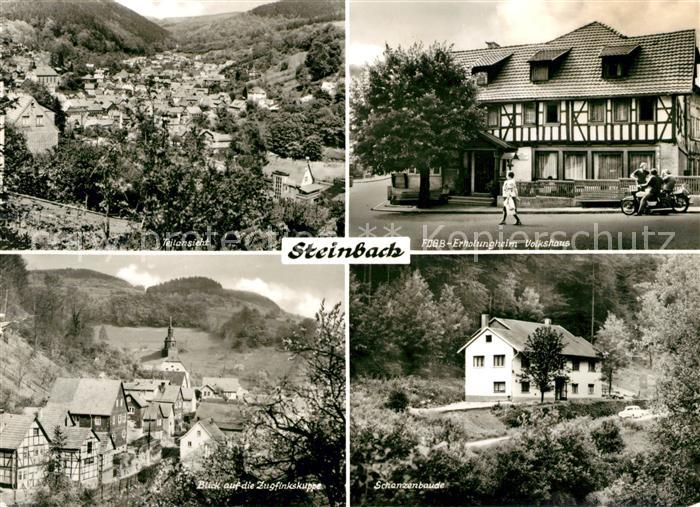 Thueringen Region Steinbach FDGB Erholungsheim Volkshaus Zugfinksgruppe