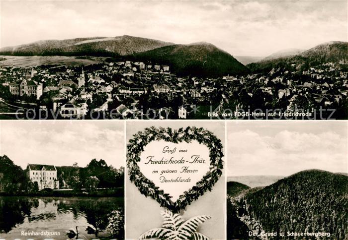 Friedrichroda Reinhardsbrunn Grund Schauenburgberg Panorama