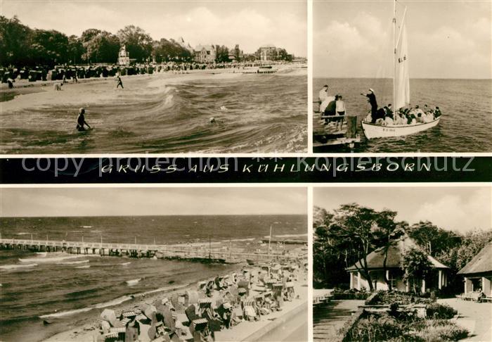 Kuehlungsborn Ostseebad Strand Boot Panorama
