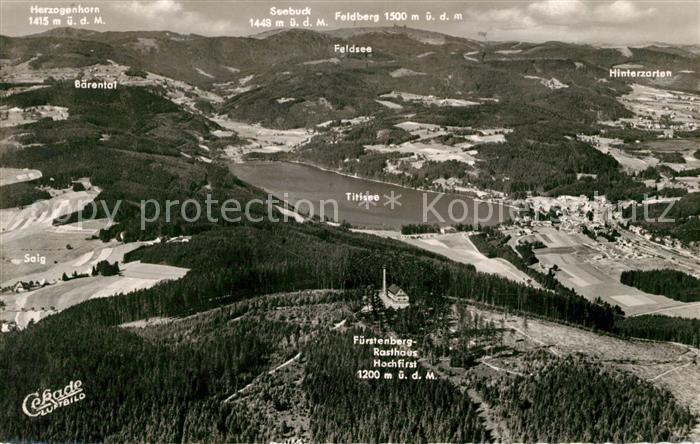 Titisee Fliegeraufnahme Fuerstenberg Rasthaus Hochfirst