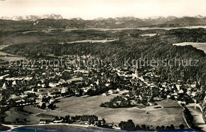 Wolfratshausen Fliegeraufnahme Zugspitzmassiv