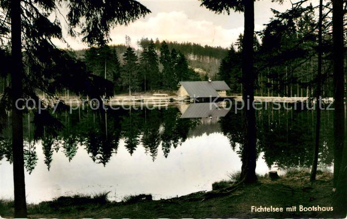 Fichtelgebirge Fichtelsee Bootshaus