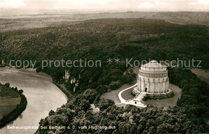 Kelheim Fliegeraufnahme Befreiungshalle
