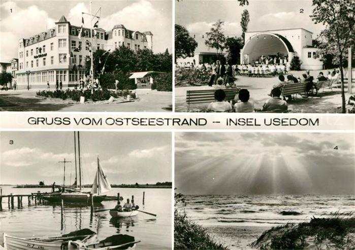 Zinnowitz Ostseebad Heim Glueck auf Konzertpavillon Achterwasser