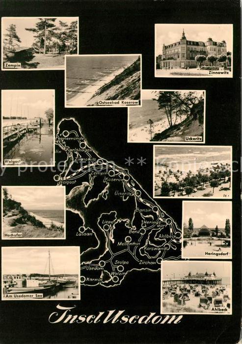 Insel Usedom Zempin Zinnowitz Koserow Wolgast Heringsdorf Uckeritz