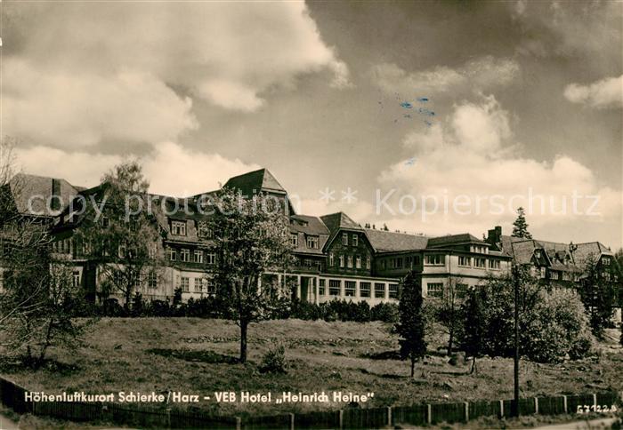 Schierke Harz VEB Hotel Heinrich Heine
