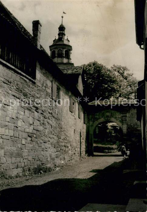 Schmalkalden Thueringen Schlossaufgang