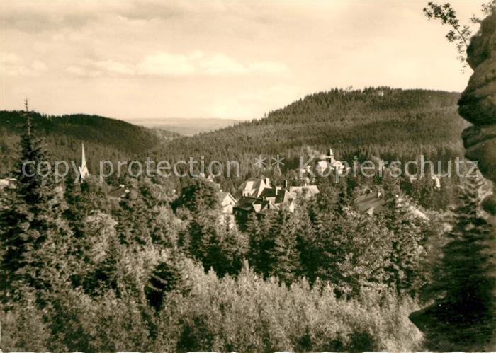 Schierke Harz Blick von der Vaupels Klippe