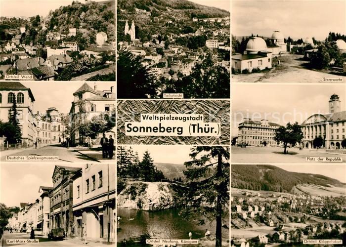 Sonneberg Thueringen Deutsches Spielzeugmuseum Sternwarte Platz der Republik Koe