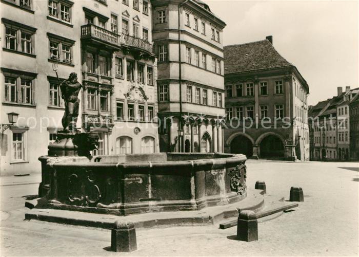 Goerlitz Sachsen Untermarkt Neptunbrunnen