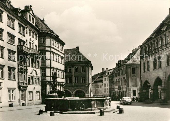 Goerlitz Sachsen Untermarkt Neptunbrunnen Laubengaenge