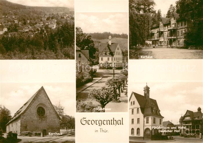 Georgenthal Gotha Kornhaus Kurhaus FDGB Heim Hotel Deutscher Hof