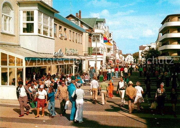 Westerland Sylt Fussgaengerzone Friedrichstrasse