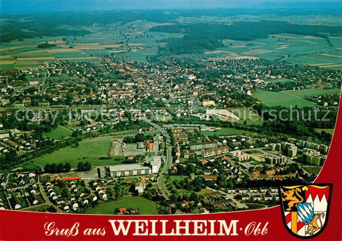 Weilheim Oberbayern Fliegeraufnahme