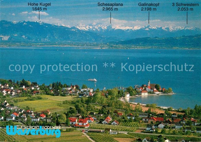 Wasserburg Bodensee Fliegeraufnahme