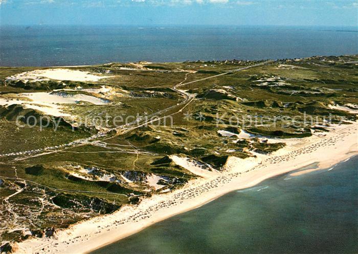 List Sylt Fliegeraufnahme Badestrand